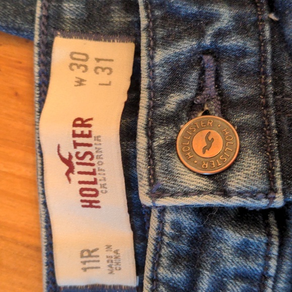 Hollister Mid-rise Acid Wash Med Blue Jeggings Jeans, Size 11R - Picture 9 of 11